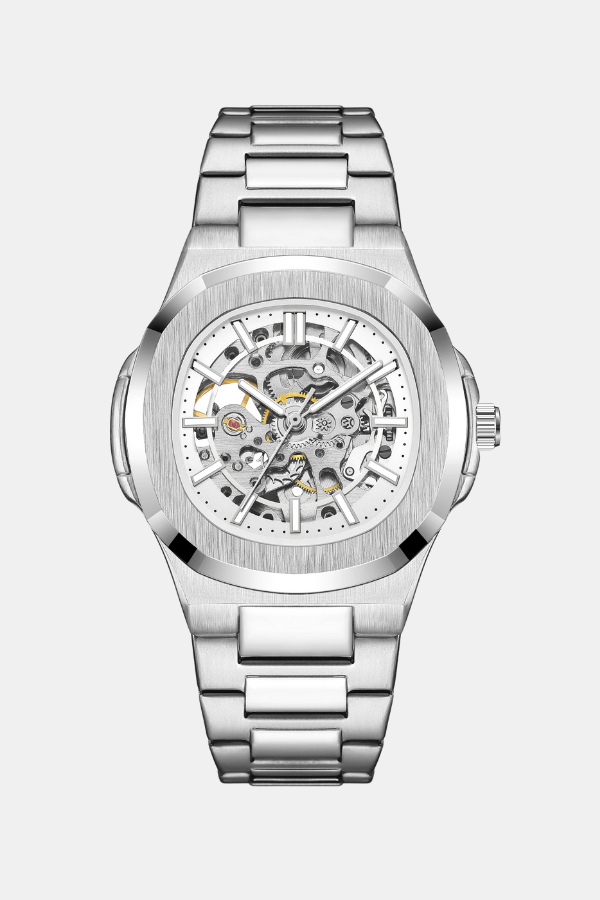 Loravento Skeleton Automatic Ivory Steel